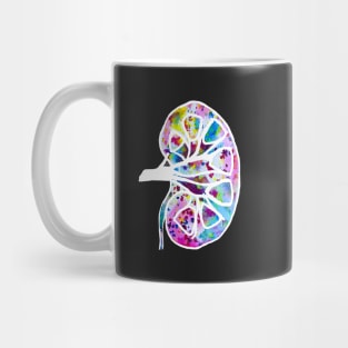 Watercolor Funfetti Kidney (Dark Pattern) Mug